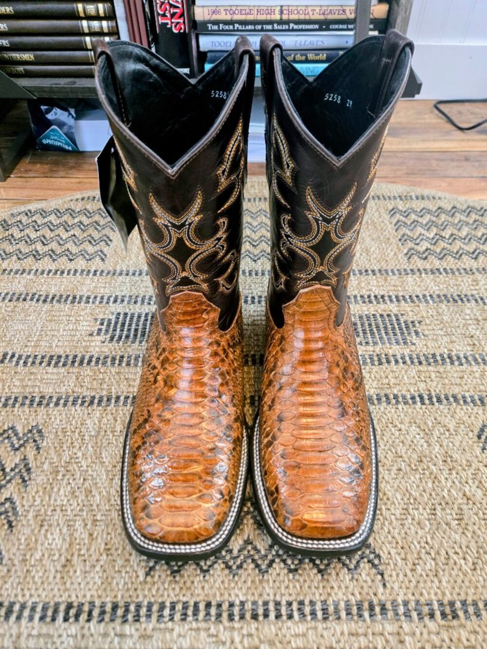 New Python Cowboy Boots - Picture 5 of 7